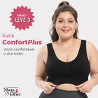 Sutiã ConfortPlus c/ bojo removível [COMPRE 1 LEVE 3 + FRETE GRÁTIS!] miniatura 1