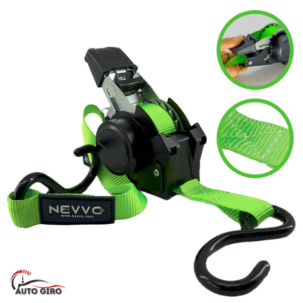 Cinta Para Carga Catraca Automática Retrátil 3.6 Metros 680kg