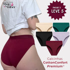 [LANÇAMENTO! PROMOÇÃO COMPRE 3 LEVE 5] Calcinha CottonConfort PREMIUM® Cós Médio - [FRETE GRÁTIS] miniatura 1