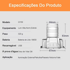 Lanterna de Cabeça LED com Sensor Exclusiva - Recarregável USB 500m miniatura 10