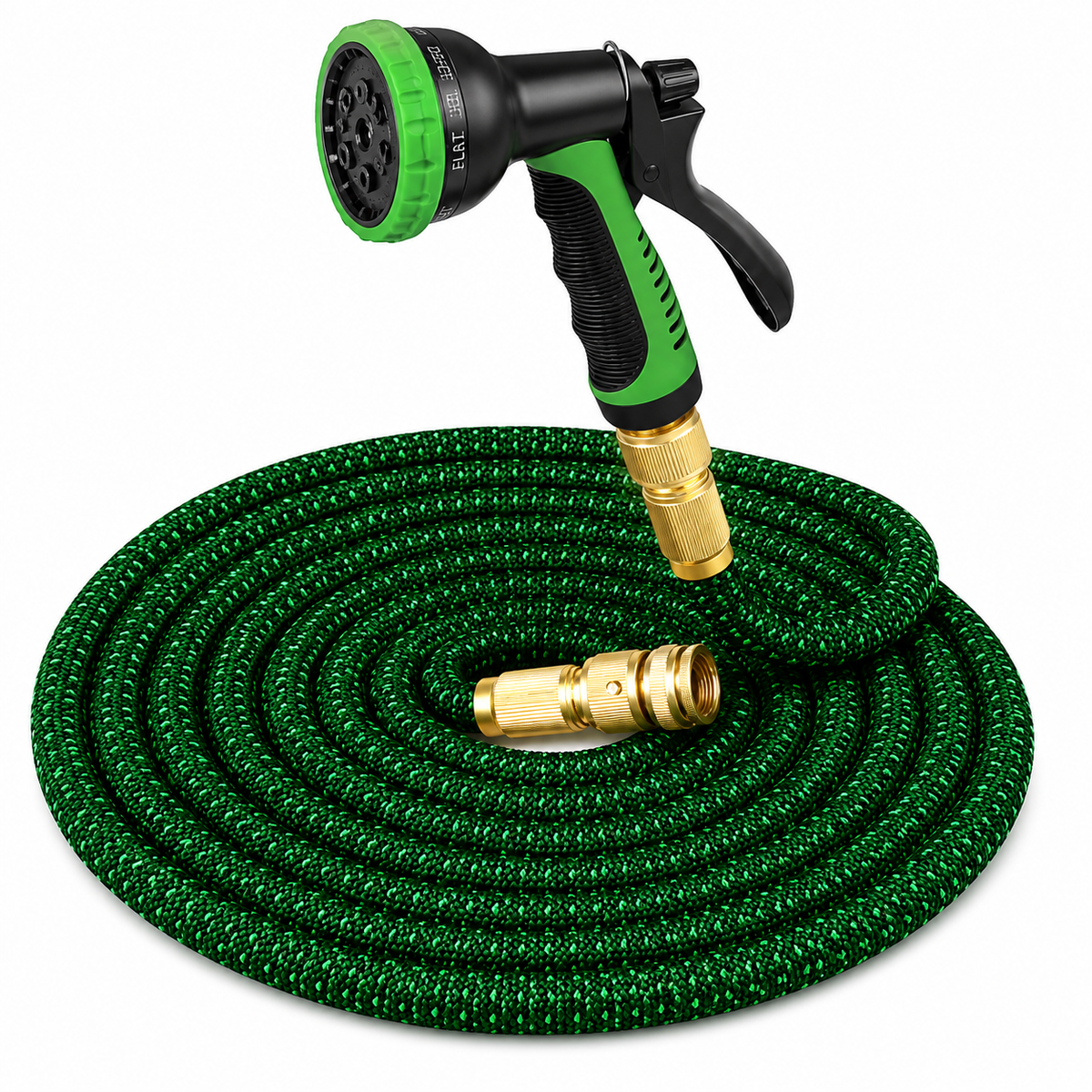 FlexPro Max™ Mangueira Expansível 30 Metros de Alta Pressão Reforçada com Bico 8 Jatos - Kit Completo